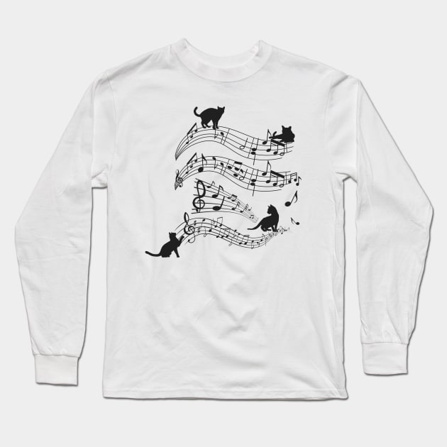 Cat music shirt top